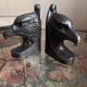 Pair of eagle bookends in patinated bronze – Art Deco style