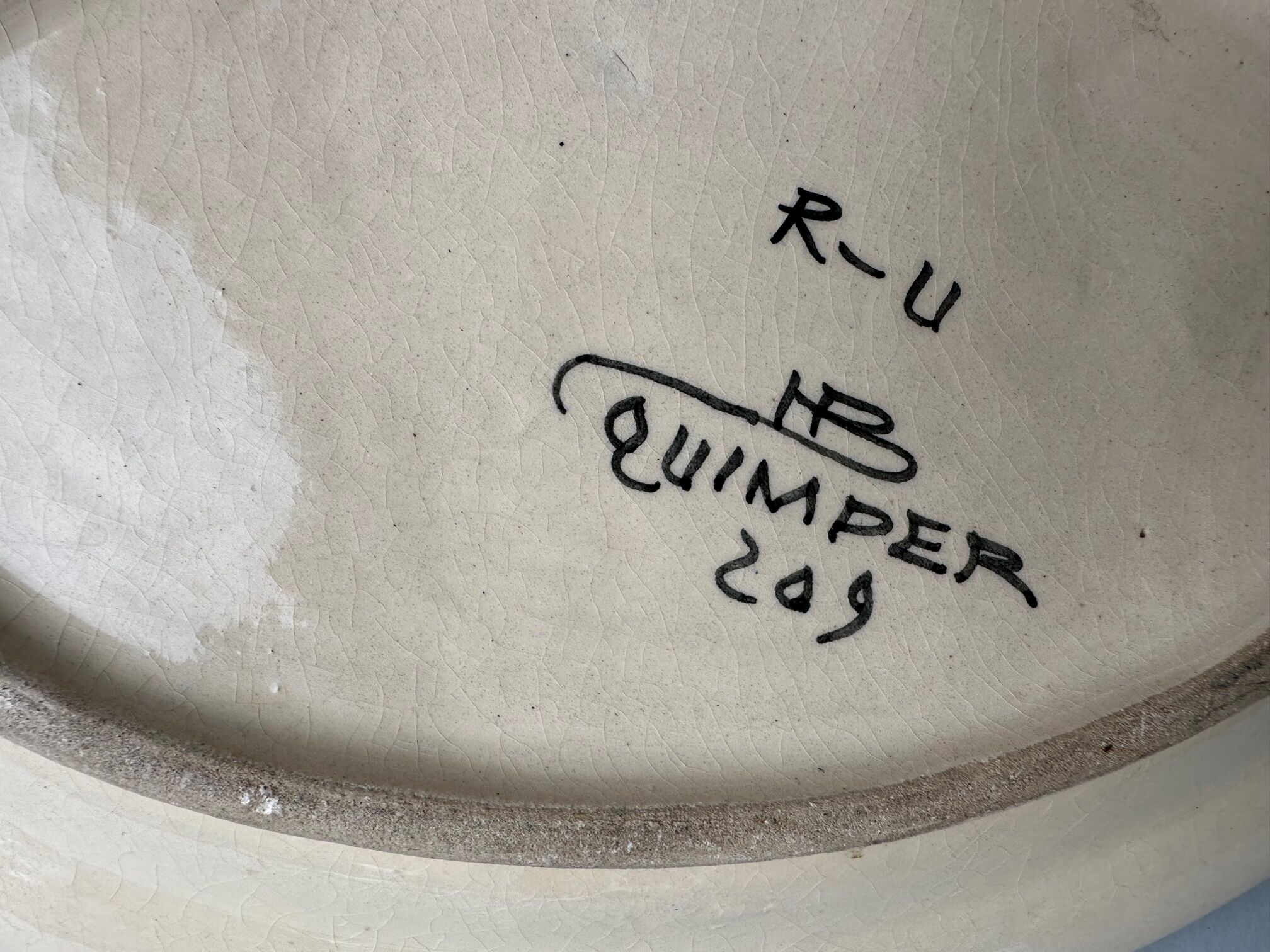 Quimper earthenware dish