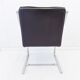 Fauteuil en cuir noir Knoll Art Collection par Rudolf B. Glatzel