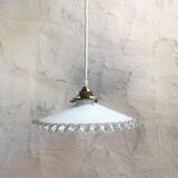 White opaline hanging lamp