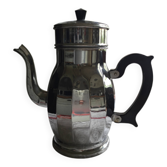 Menesa chrome-plated copper coffee maker