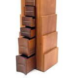 Wooden drawers jewelry box, Italy 1970s