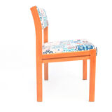 1980s modern, ethnic Upholstered chair, WK Möbel Germany