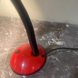 Red and black desk lamp