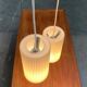 Modern mid-century German plastic suspension by Erco.