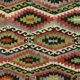 Turkish Kilim Yuruk Vintage 155x293 cm Geometric Red Green Yellow