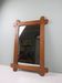 Large 1960s hand-carved oak brutalist mirror