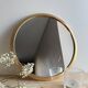 Vintage round gold mirror
