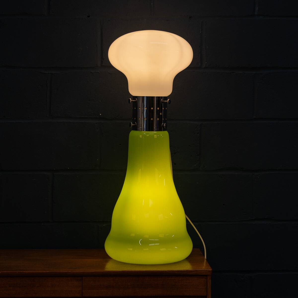 20thc italian "birillo" table / floor lamp by carlo nason for mazzega