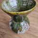 Vase vert olive et fat lava crème chantrier sauzelles