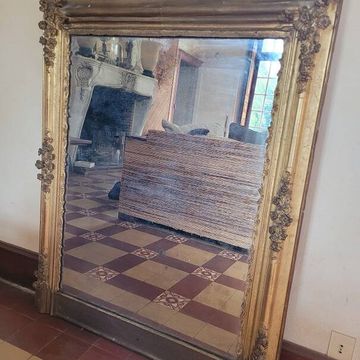 Fireplace mirror