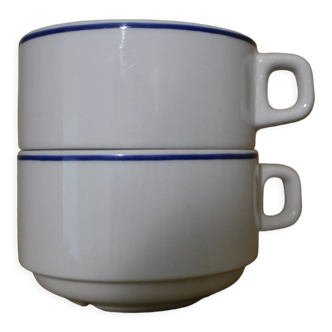 Lot de 2 tasses bistrot