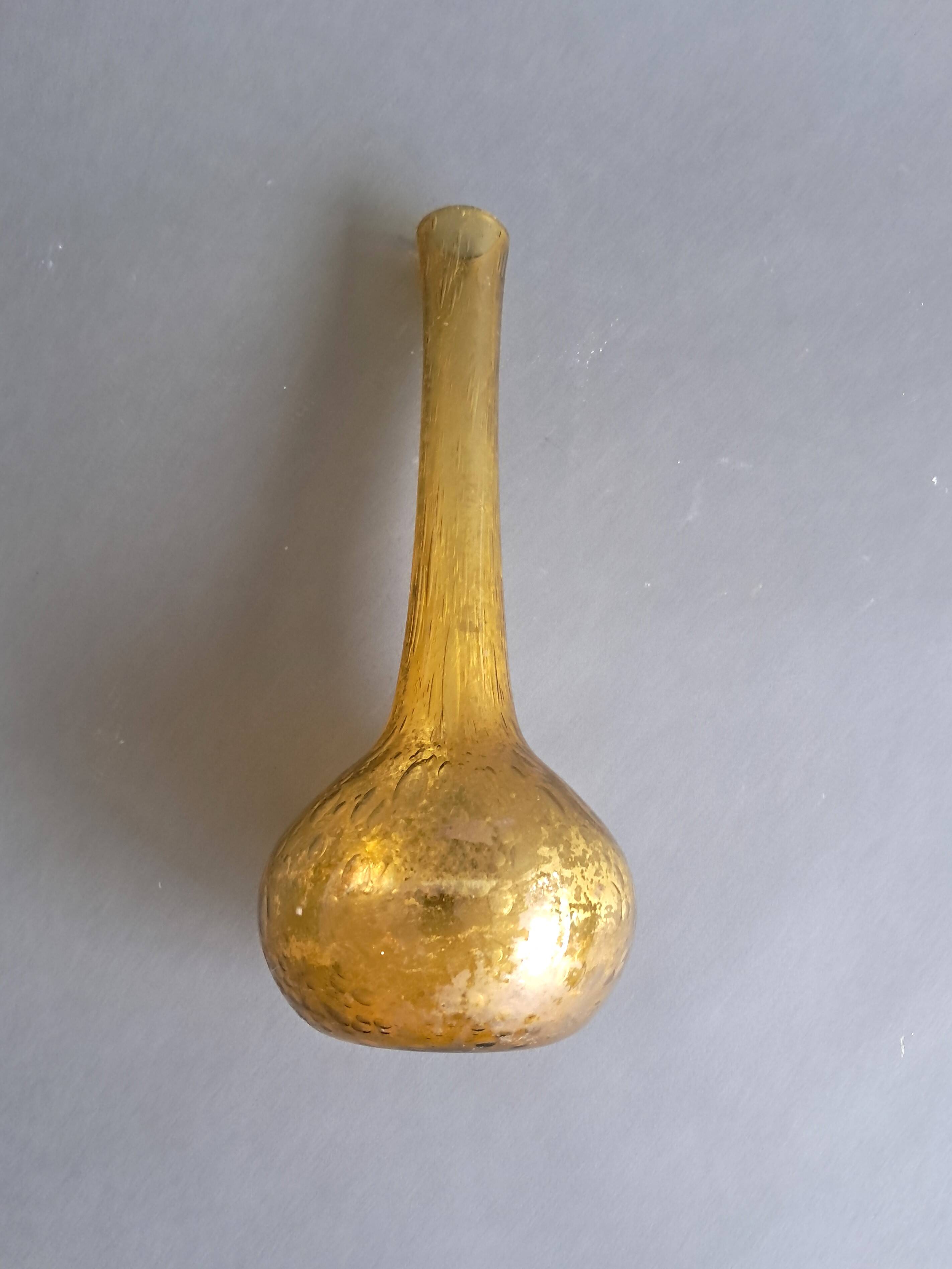 Biot bubbled glass soliflore vase 1960.