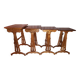 Série de 4 tables gigognes gallé à décor de libellules