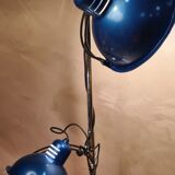 Lampadaire réglable en métal bleu