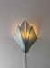 Vintage stained glass wall lamp 1970s