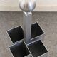 Aluminum umbrella stand by Walter & Moretti, France circa 1970