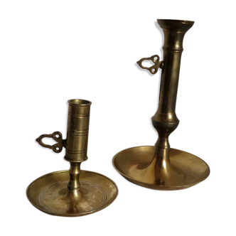 Brass candlesticks