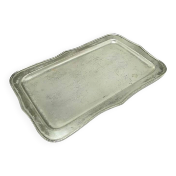 AAN Business Card Tray, Art Nouveau / Art Deco, Silver-Plated Brass