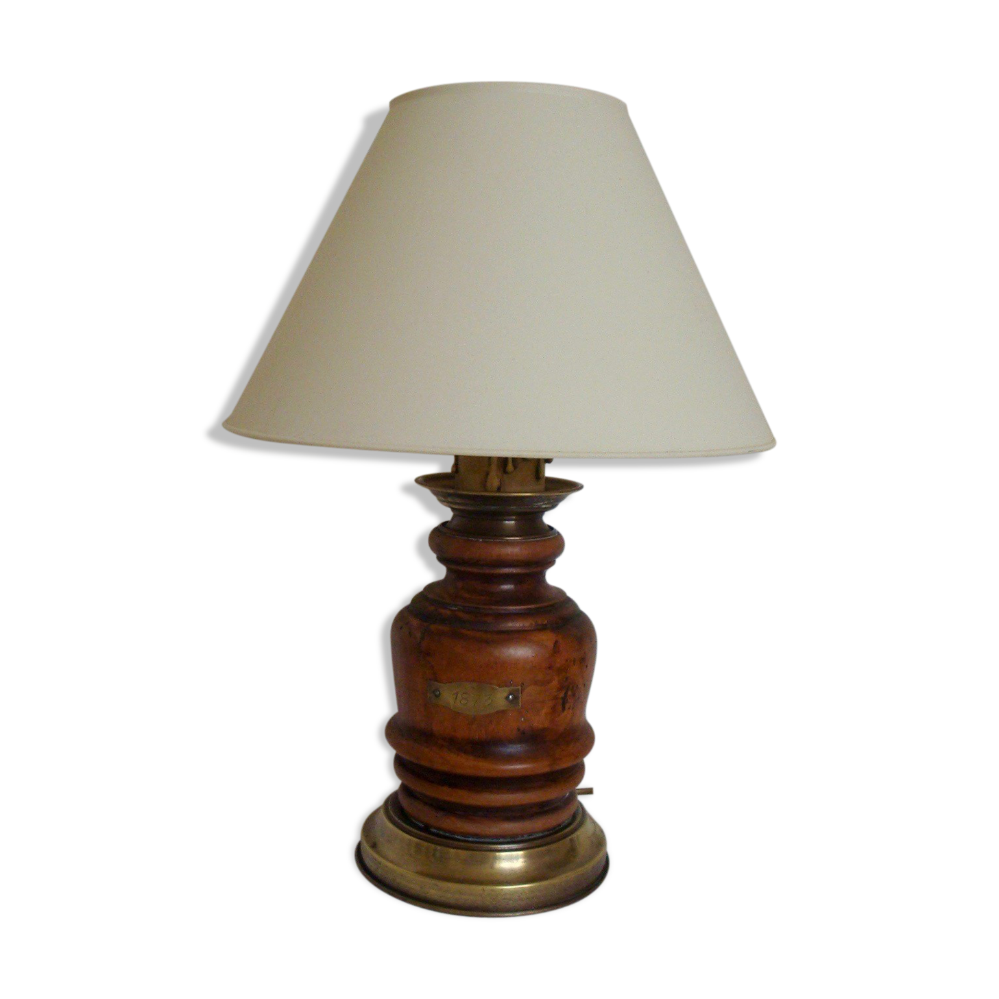Walk from wood and brass lamp