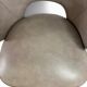 Vintage taupe lounge chair / office chair with chrome frame
