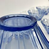 Art Deco Murano glass serving bowl set of 13. Italy 1930s