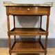 Small mahogany side table in Louis XVI style.