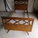Vintage Scandinavian bed with crosspieces 50s