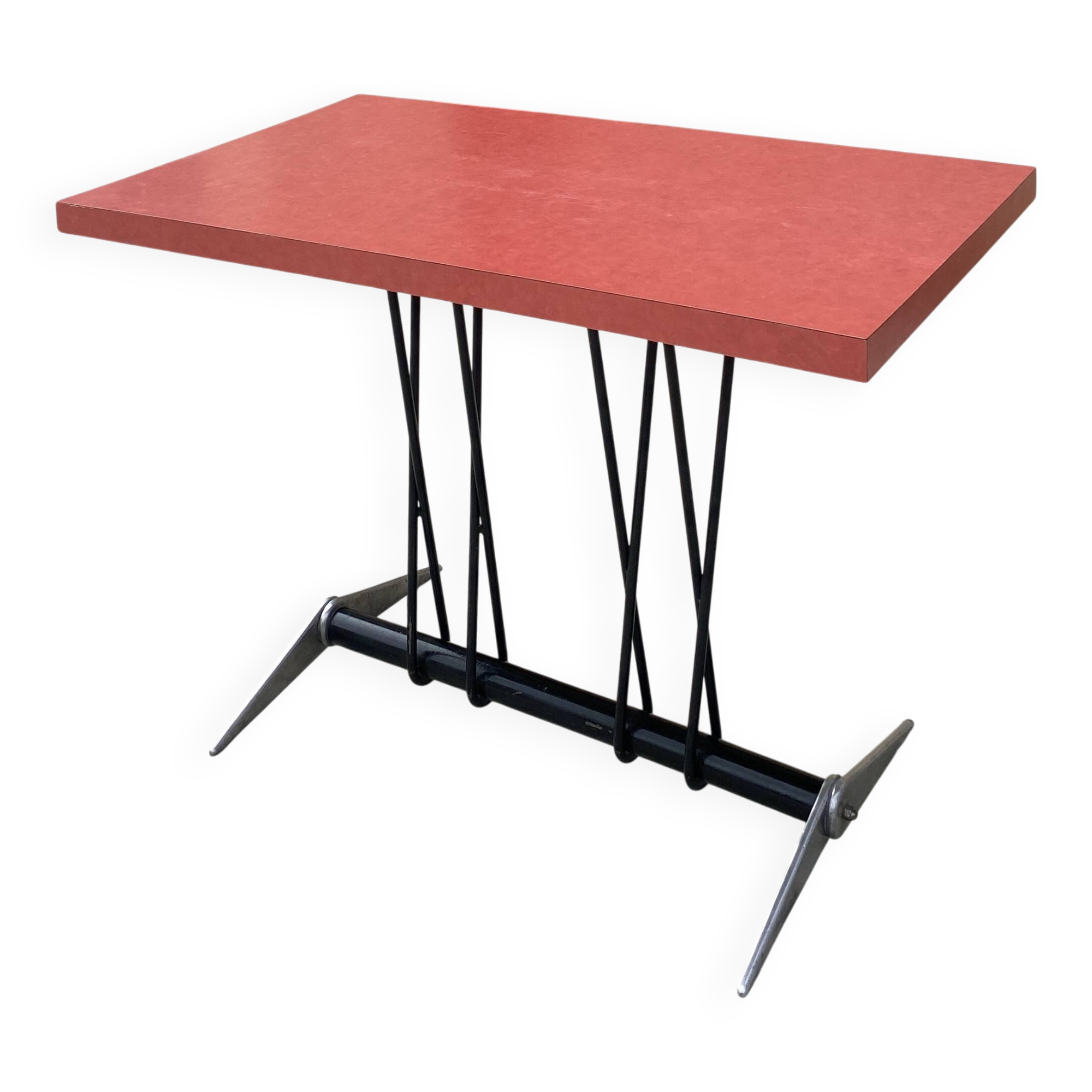 Jean Prouvé table from the refreshment area of the Dancourt-les-Conflans Aeroclub.