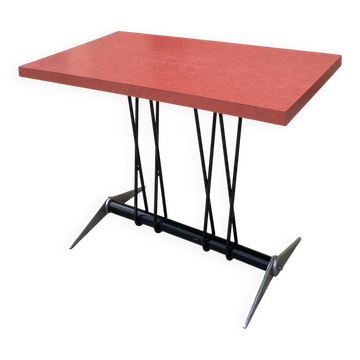 Jean Prouvé table from the refreshment area of the Dancourt-les-Conflans Aeroclub.