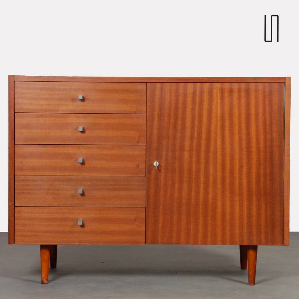 Commode en bois produite par Drevozpracujici podnik, 1960