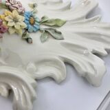 Farnesiana Mirror by Carlo Corvi in ceramic Italy 1950