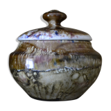 Glazed sandstone sugar bowl Morvan Gaston Gambir 1950