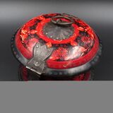 Wooden chapati box and fittings from India