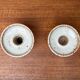 Mid-century Danish studio ceramic candle holders, 1960s, set of 2.