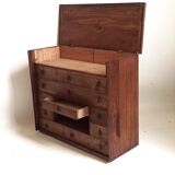 Small piece of professional furniture (watchmaker) 1930s Width 49.5 cm Height 41.5 cm