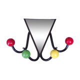 4-ball wooden holder with mirror