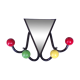 4-ball wooden holder with mirror