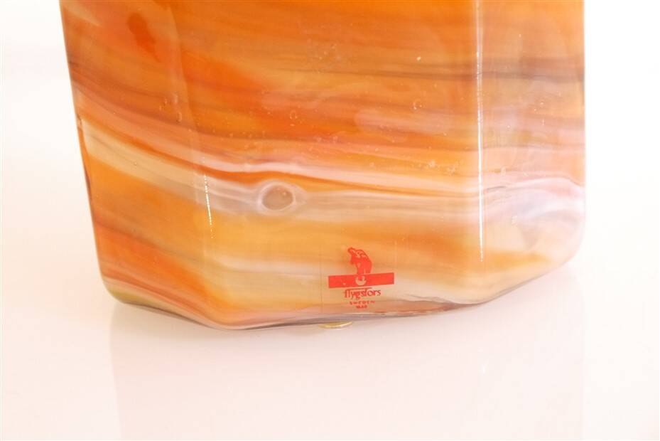 Scandinavian glass vase from Flygsfors 1970