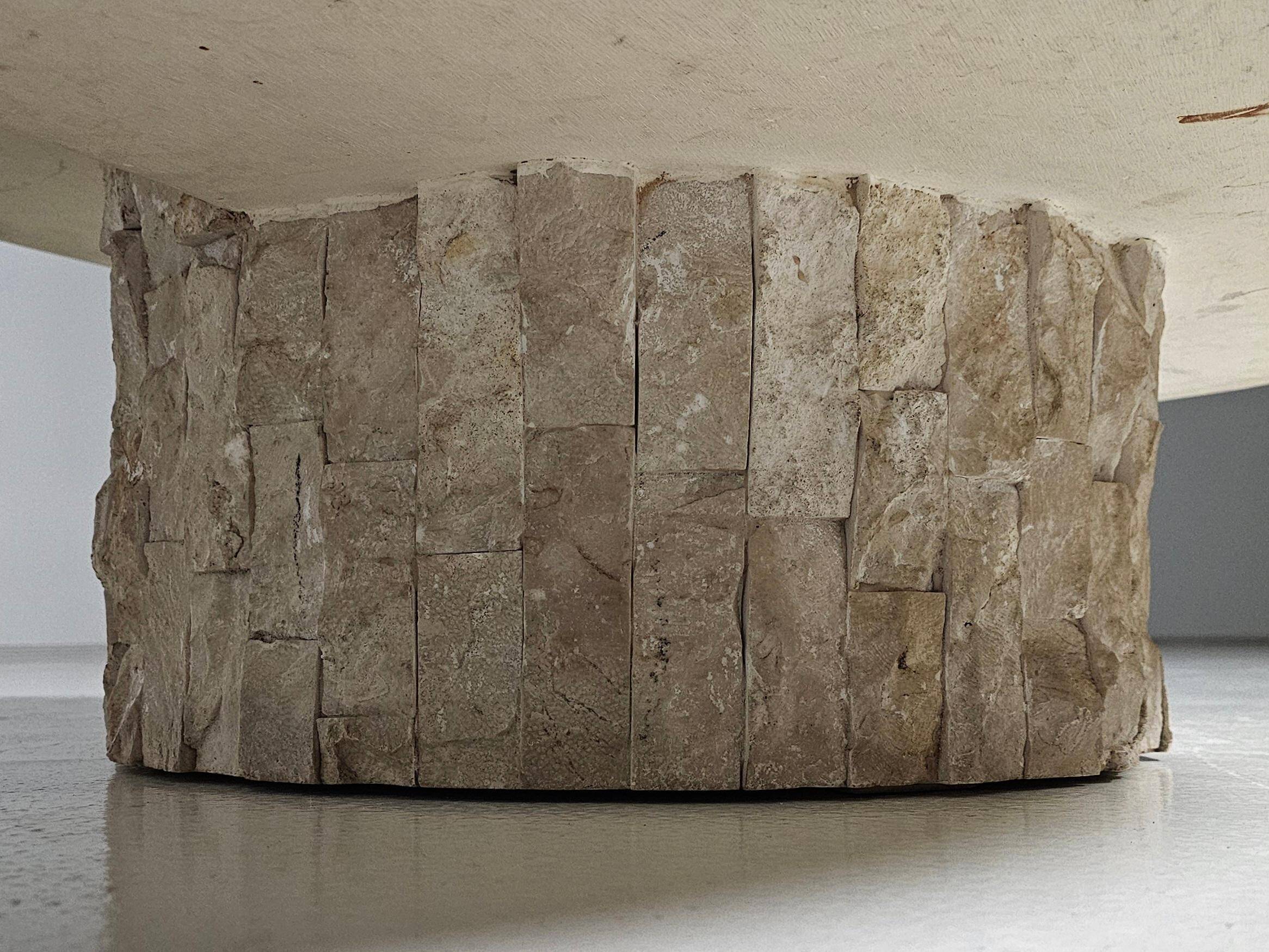 Mactan stone coffee table by Magnussen Ponte, 1980s
