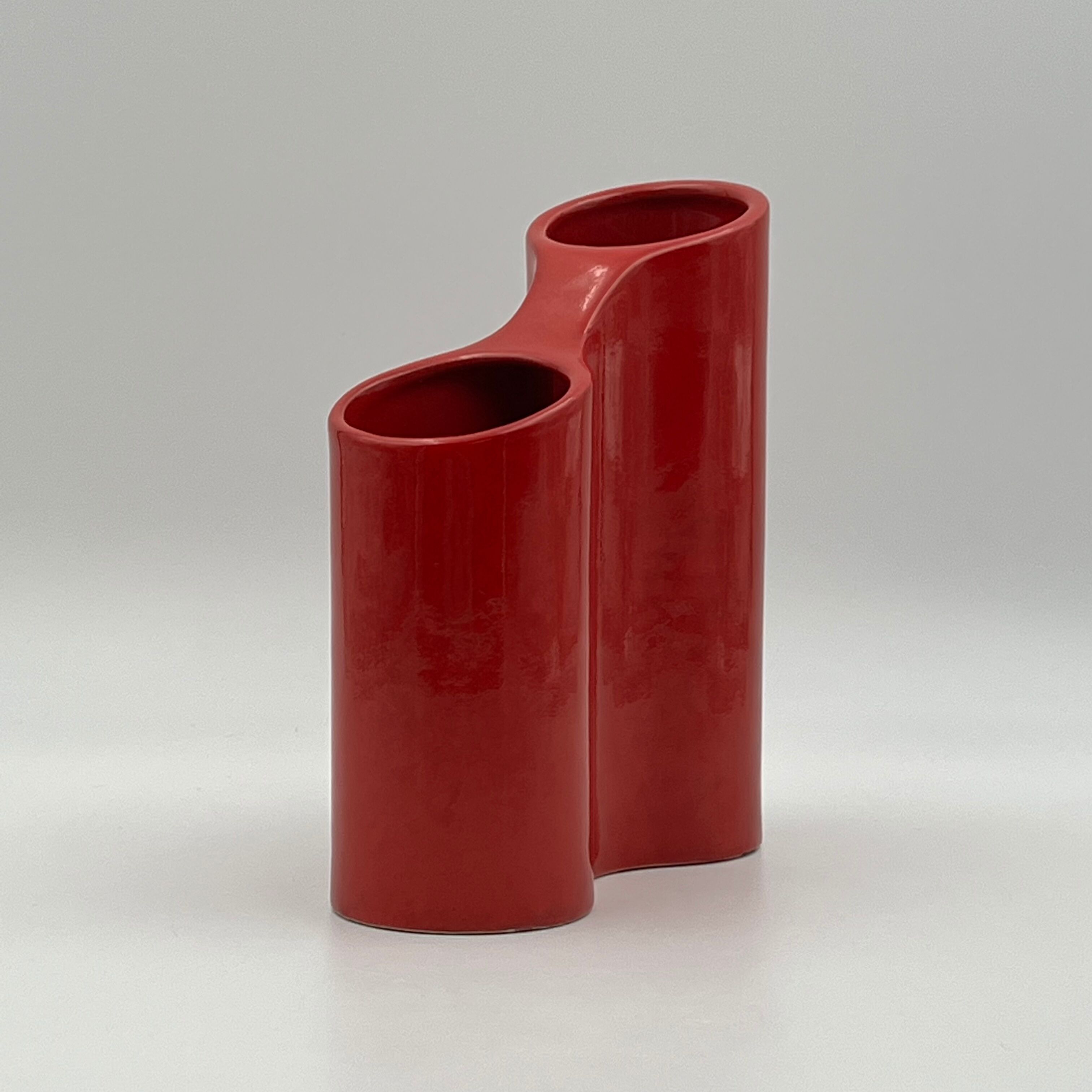 Vintage ceramic vase Gabbianelli style - mid century vase - 70s design