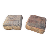 Pair of Berber Poufs