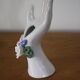 Hand-made vintage ceramic baguier
