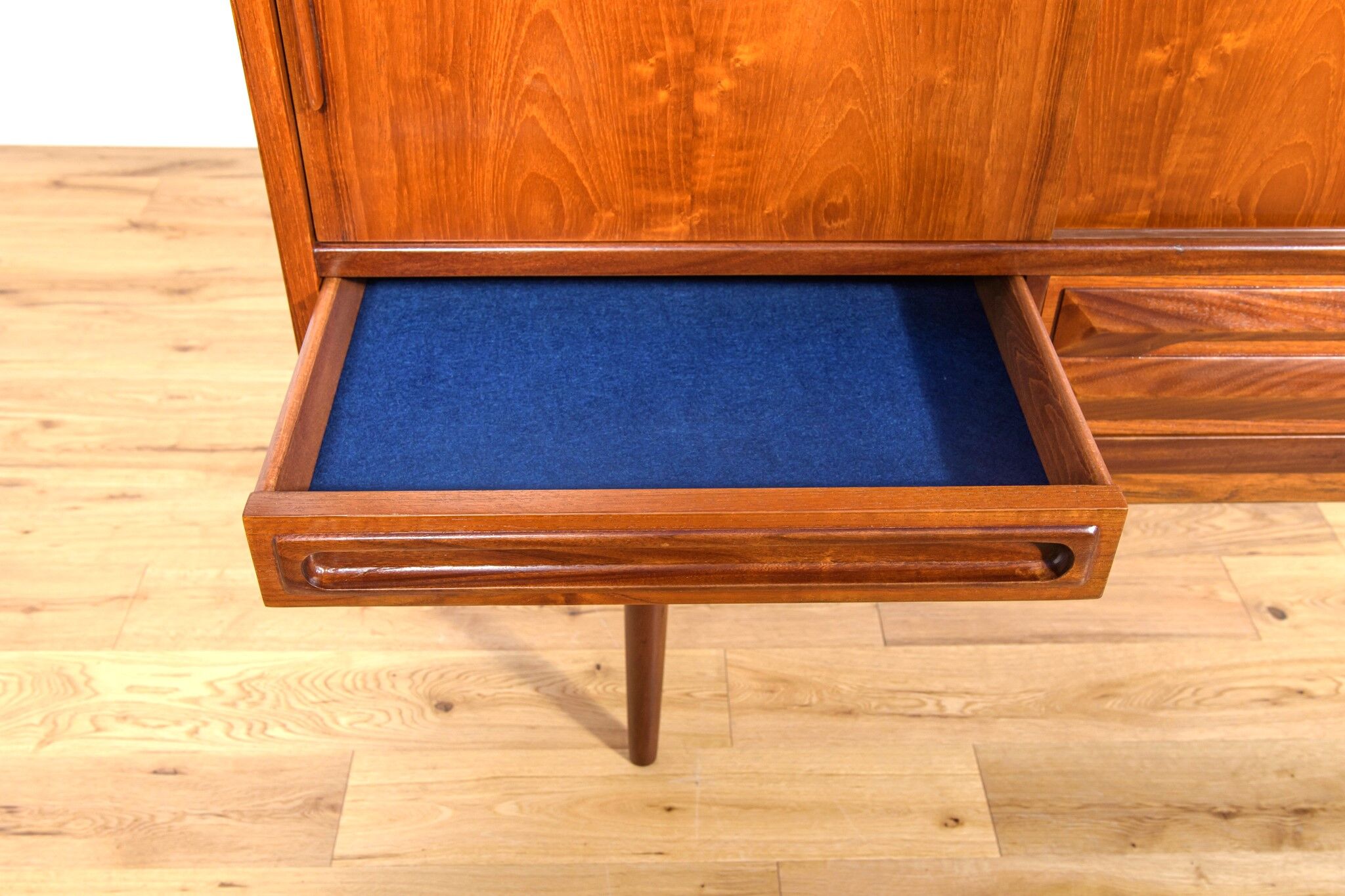 Mid-century danish high sideboard in teak, 1960s