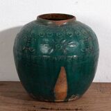 Small ancient emerald green vase (circa 1820) #12