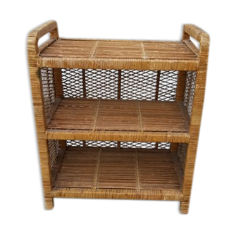 Rattan shelf