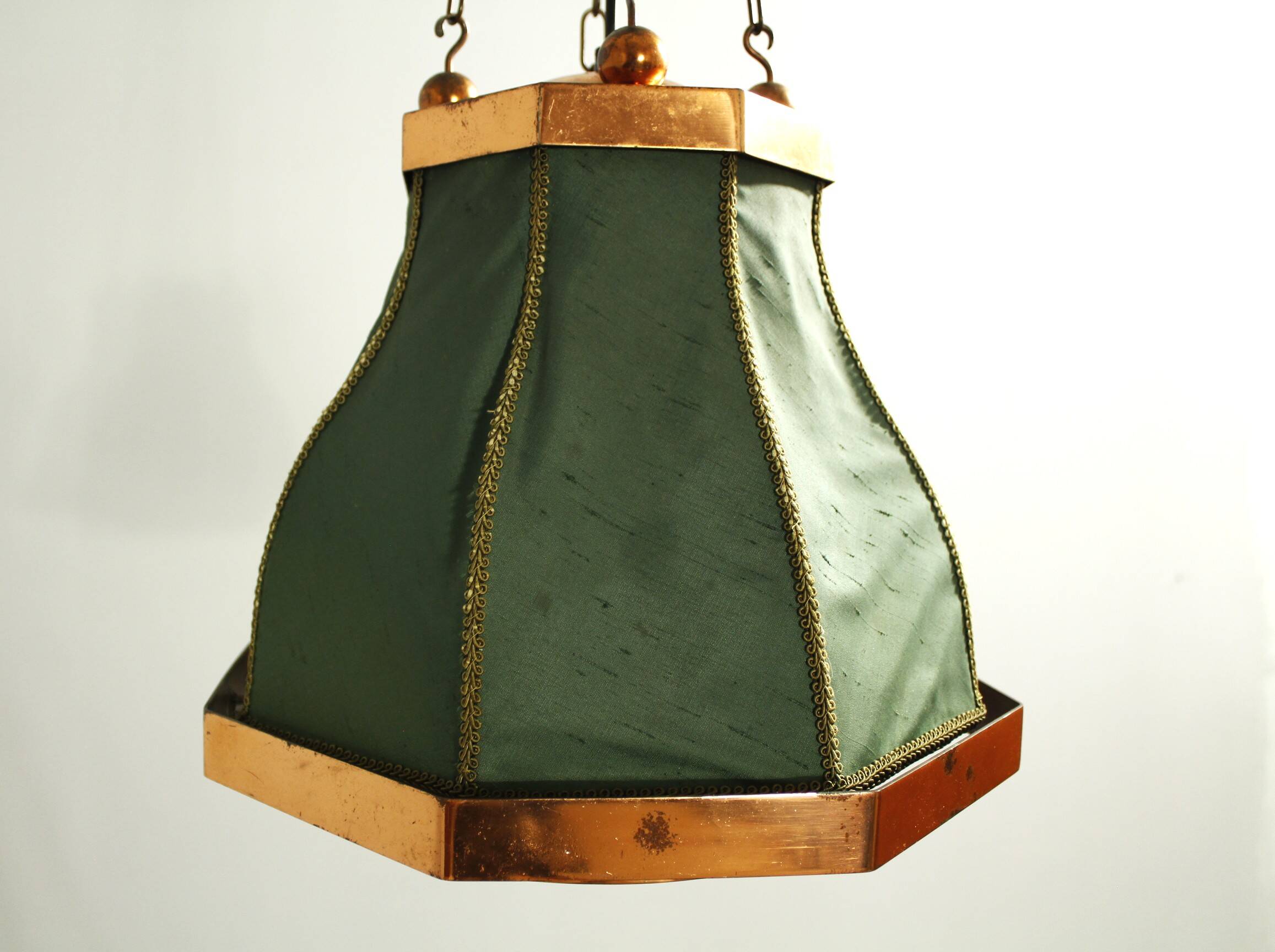 Copper Pendant Lamp, Sweden, 1950s