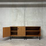 Modernist teak enfilade by Philippon Lecoq, vintage 1960s.