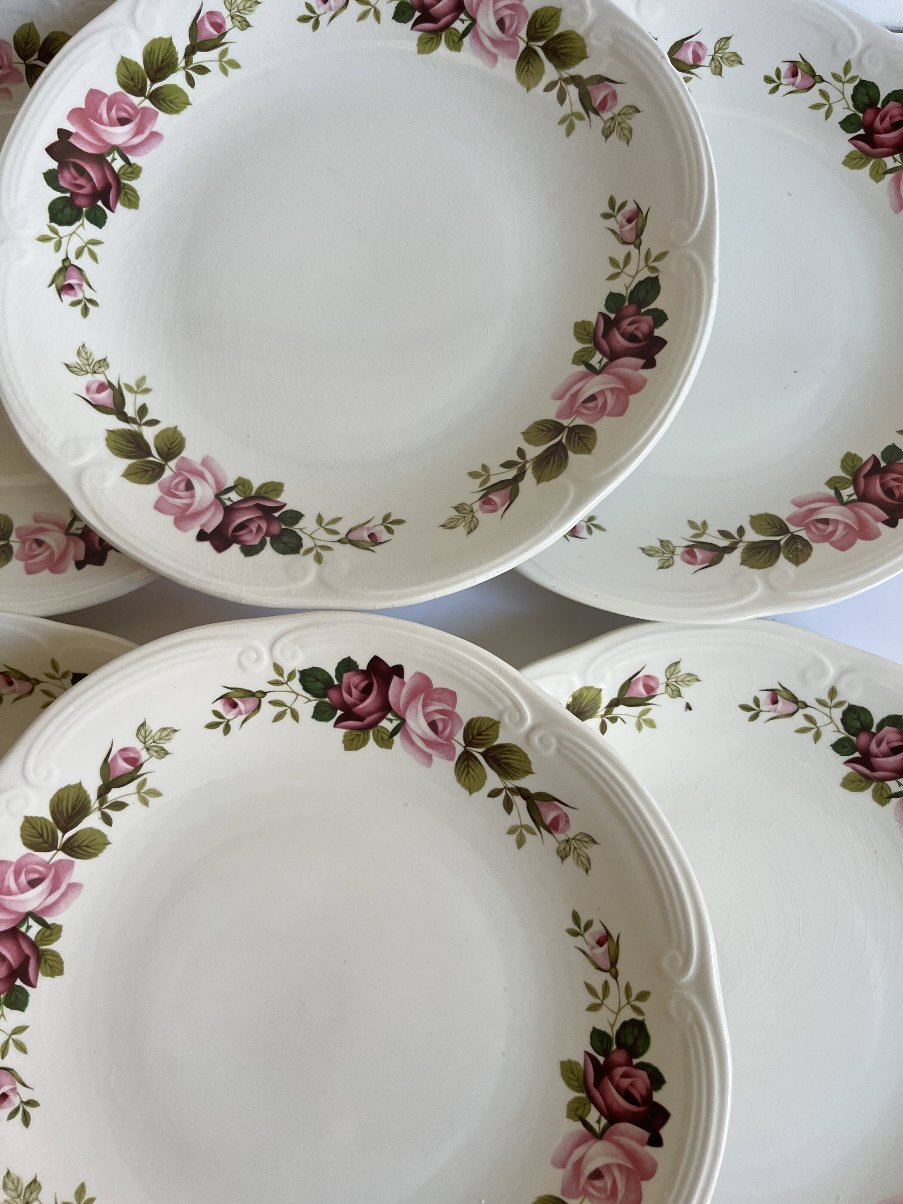Gien flower plates