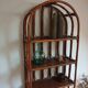 Vintage rattan bookcase